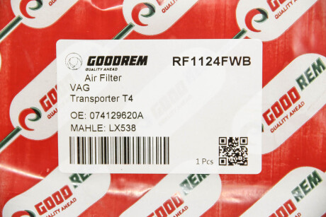 Фото 3 - Воздушный фильтр GOODREM RF1124FWB