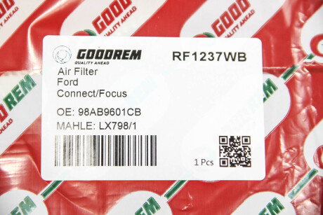 Фото 3 - Воздушный фильтр GOODREM RF1237WB