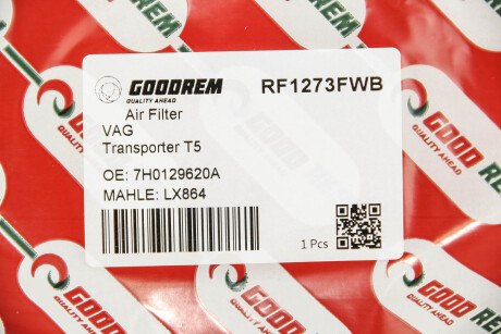Фото 3 - Воздушный фильтр GOODREM RF1273FWB