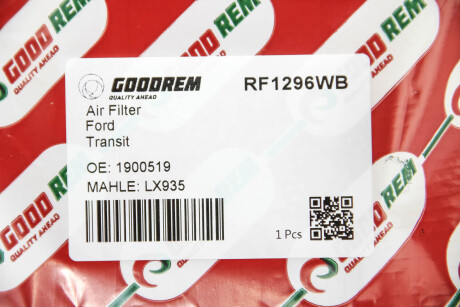 Фото 3 - Повітряний фільтр GOODREM RF1296WB