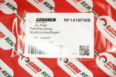 Фото 3 - Повітряний фільтр GOODREM RF1418FWB