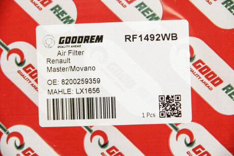 Фото 3 - Воздушный фильтр GOODREM RF1492WB