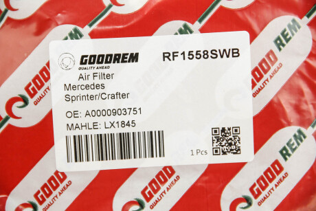 Фото 3 - Повітряний фільтр GOODREM RF1558SWB