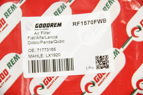 Фото 3 - Повітряний фільтр GOODREM RF1570FWB