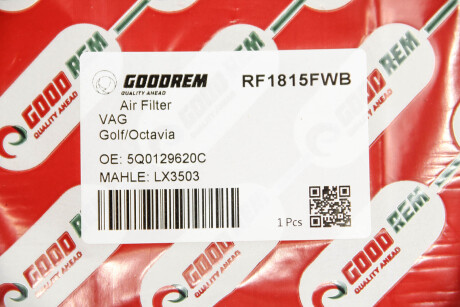 Фото 3 - Воздушный фильтр GOODREM RF1815FWB