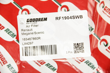 Фото 3 - Повітряний фільтр GOODREM RF1904SWB