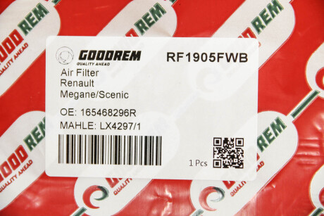 Фото 3 - Повітряний фільтр GOODREM RF1905FWB