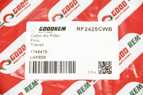 Фото 3 - Фільтр салону GOODREM RF2425CWB