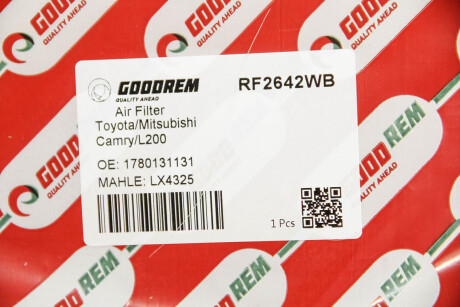 Фото 3 - Воздушный фильтр GOODREM RF2642WB