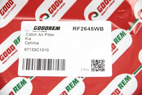 Фото 3 - Фильтр салона GOODREM RF2645WB