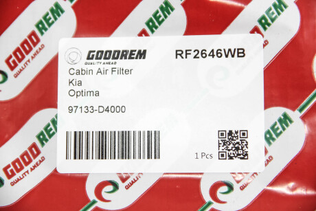Фото 3 - Фільтр салону GOODREM RF2646WB