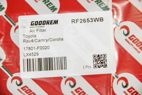 Фото 3 - Воздушный фильтр GOODREM RF2653WB