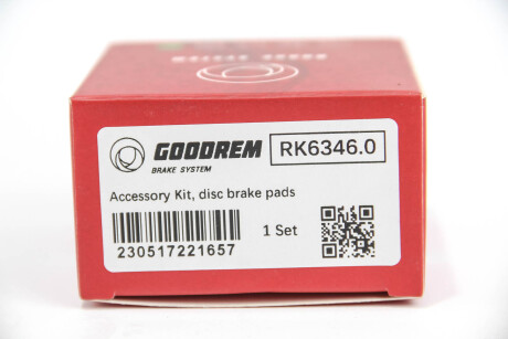 Фото 3 - Комплектуюча колодок GOODREM RK6346.0 (RK63460)