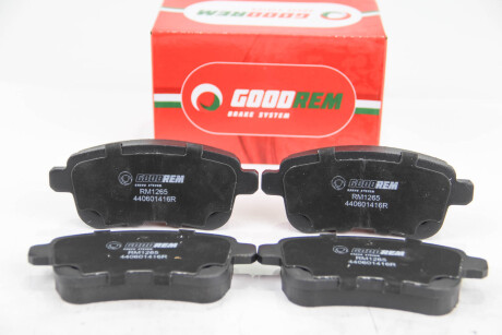 Гальмівні колодки зад. Megane III/Fluence 08- - GOODREM RM1265