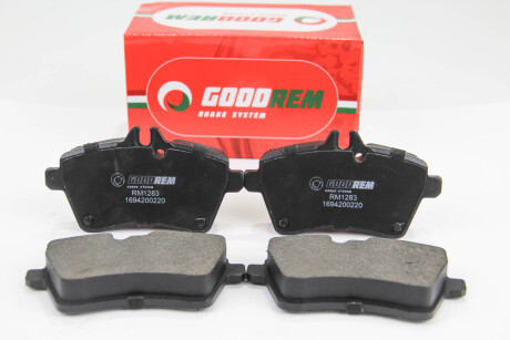 Гальмівні колодки пер. Yaris/W169/W245 04- - GOODREM RM1283