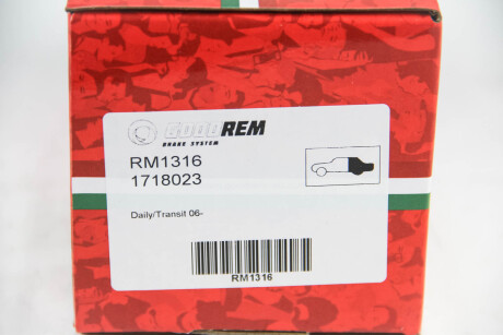 Фото 3 - Гальмівні колодки GOODREM RM1316