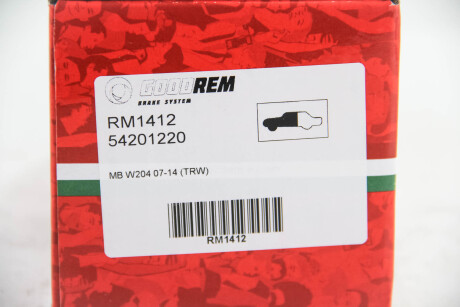 Фото 3 - Тормозные колодки GOODREM RM1412