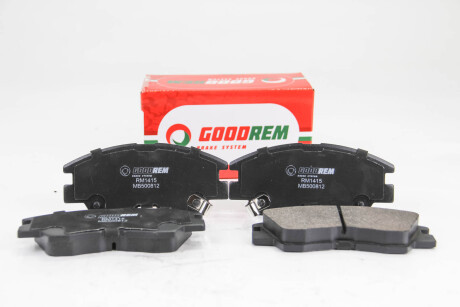 Гальмівні колодки пер. Galloper/L200/L300/Lancer/Pajero (87-13) - GOODREM RM1415