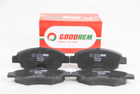 Гальмівні колодки пер. Peugeot 107/Citroen C1 05- (Bosch) - GOODREM RM1432