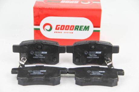Гальмівні колодки зад. Honda Accord VIII 08- (nissin) - GOODREM RM1488