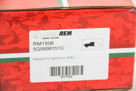 Фото 4 - Гальмівні колодки GOODREM RM1506