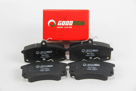 Гальмівні колодки пер. VAZ 2110-12 (під датчик) - GOODREM RM1522