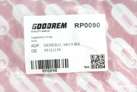 Фото 3 - Пружина подвески GOODREM RP0090