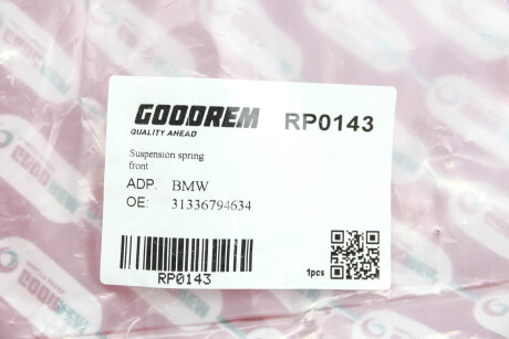 Фото 3 - Пружина підвіски GOODREM RP0143