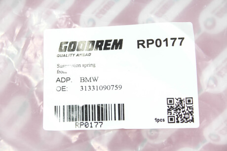 Фото 3 - Пружина підвіски GOODREM RP0177