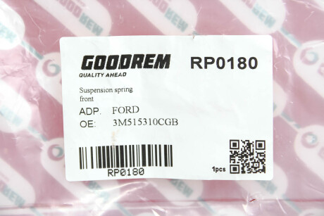 Фото 3 - Пружина підвіски GOODREM RP0180