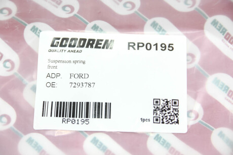 Фото 3 - Пружина подвески GOODREM RP0195