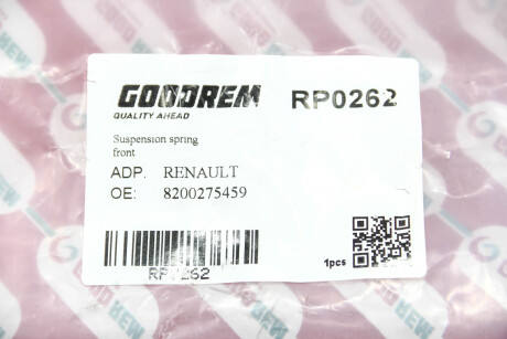 Фото 3 - Пружина підвіски GOODREM RP0262