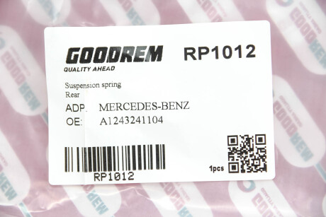 Фото 3 - Пружина підвіски GOODREM RP1012