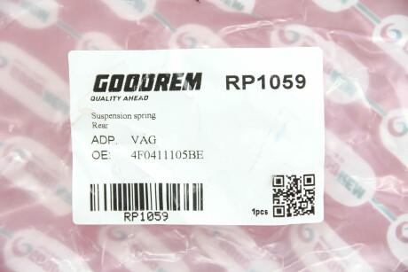 Фото 3 - Пружина підвіски GOODREM RP1059