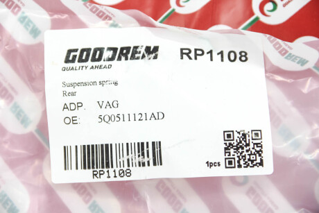 Фото 3 - Пружина підвіски GOODREM RP1108