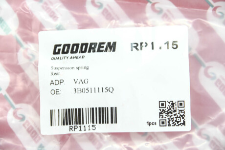 Фото 3 - Пружина підвіски GOODREM RP1115
