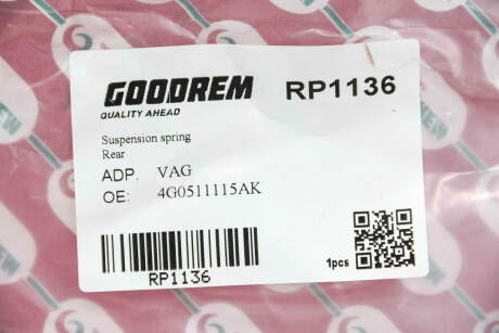 Фото 3 - Пружина підвіски GOODREM RP1136