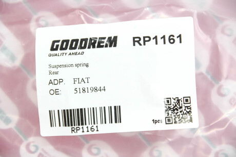 Фото 3 - Пружина подвески GOODREM RP1161