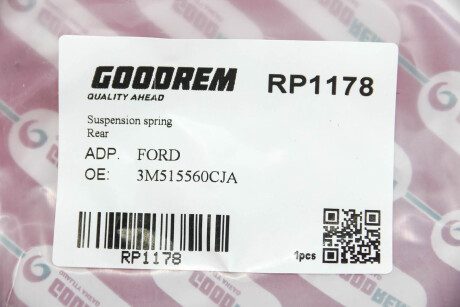 Фото 3 - Пружина підвіски GOODREM RP1178