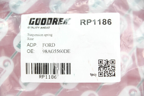 Фото 3 - Пружина подвески GOODREM RP1186