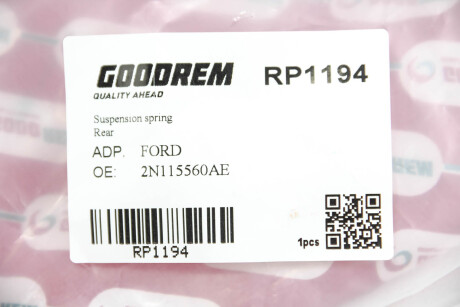 Фото 3 - Пружина підвіски GOODREM RP1194