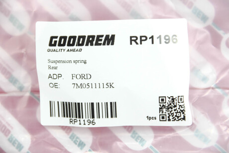 Фото 3 - Пружина подвески GOODREM RP1196