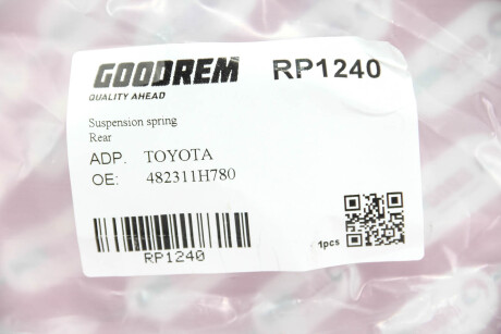 Фото 3 - Пружина підвіски GOODREM RP1240