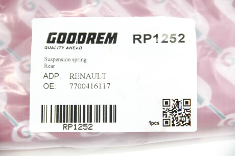Фото 3 - Пружина підвіски GOODREM RP1252