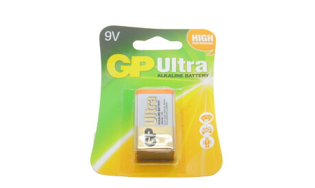 Батарейка Ultra Alkaline 6LF22 (9V) (1шт) - GP 4891199034688
