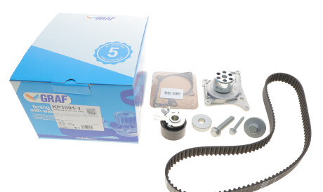Фото 2 - Комплект ременя ГРМ GRAF KP1091-1 (KP10911)