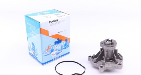 Помпа води Seat Cordoba/Ibiza/Toledo/Skoda Fabia/Roomster/VW Polo 1.2/1.2 12V 02- (B/B) (7 лоп) - (03D121013B, 03D121005X, 03D121005V) GRAF PA855