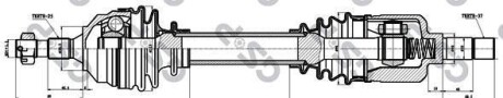 Приводной вал - (3272FT, 3273CY) GSP 210268