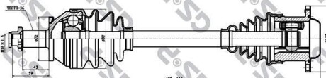 Приводной вал - GSP 261098