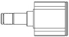 Шарнирный комплект, приводной вал - (1693604372, 1693602972, A1693604372) GSP 635014 (фото 1)